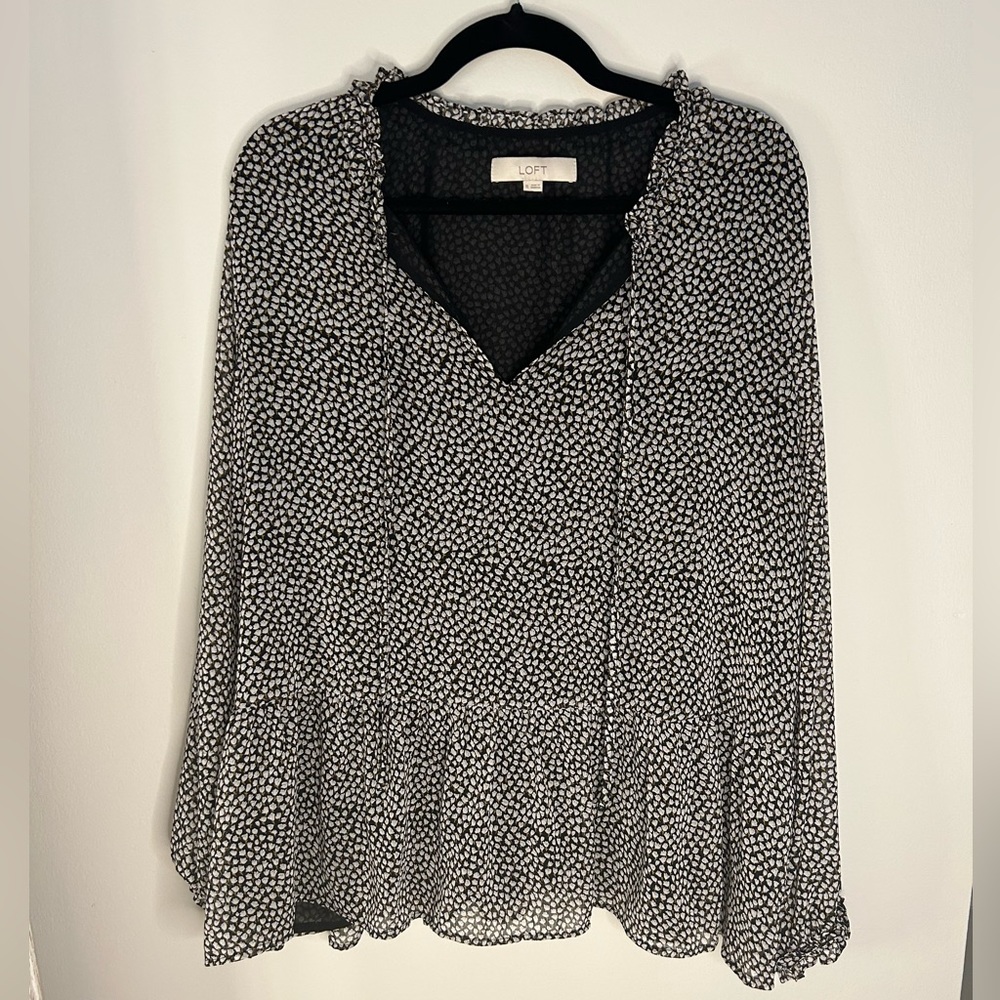LOFT Tulip Blouse XL